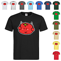 Черная мужская/унисекс футболка С картинкой помидор (30-10-10)