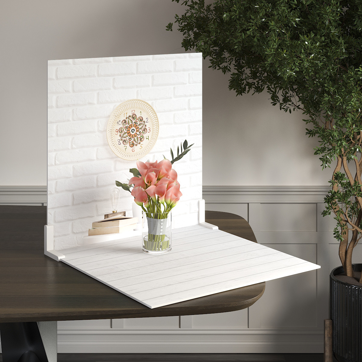 Пластиковий кутовий 2d фотофон, PolyPlast 40x40см - №62278