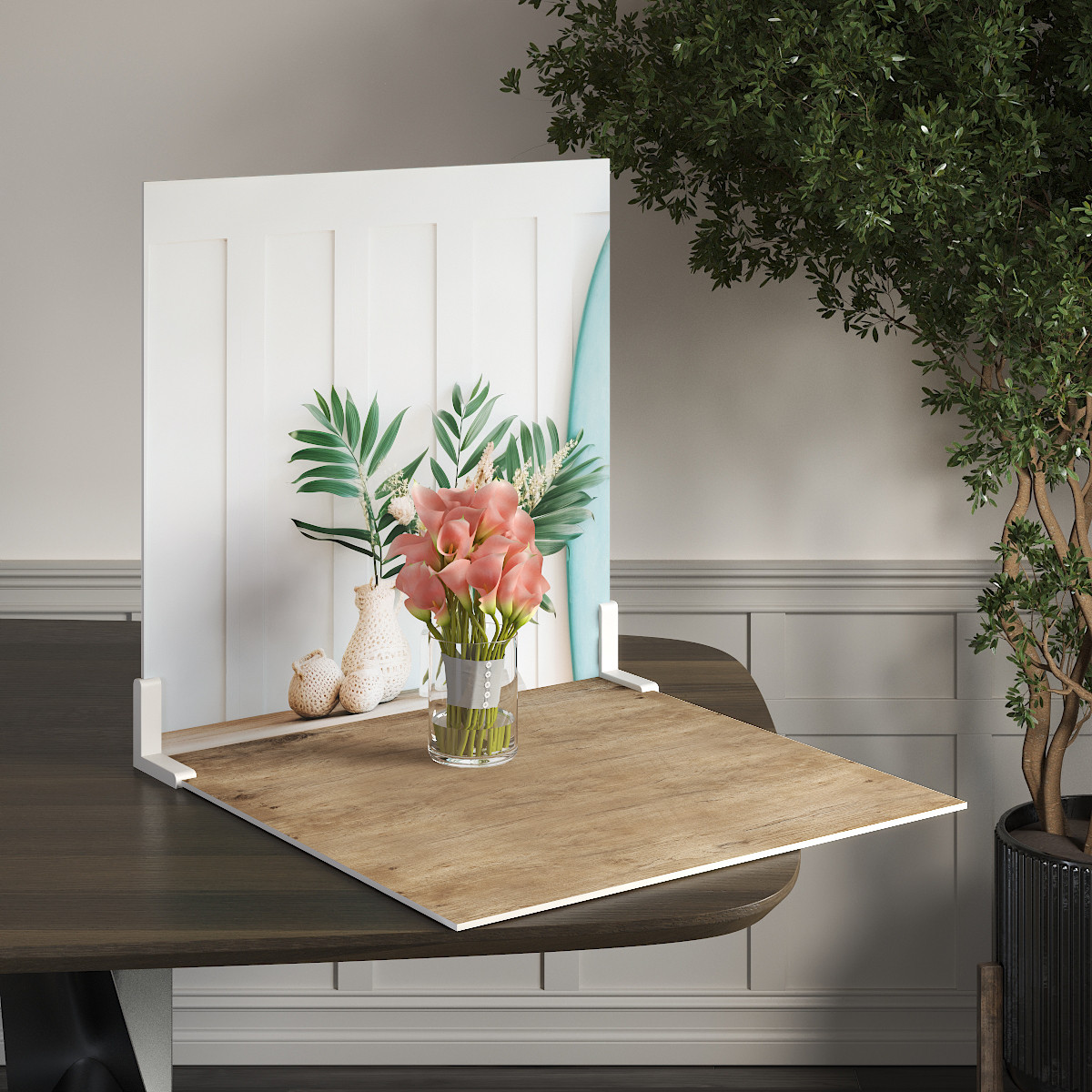 Пластиковий кутовий 2d фотофон, PolyPlast 40x40см - №62241