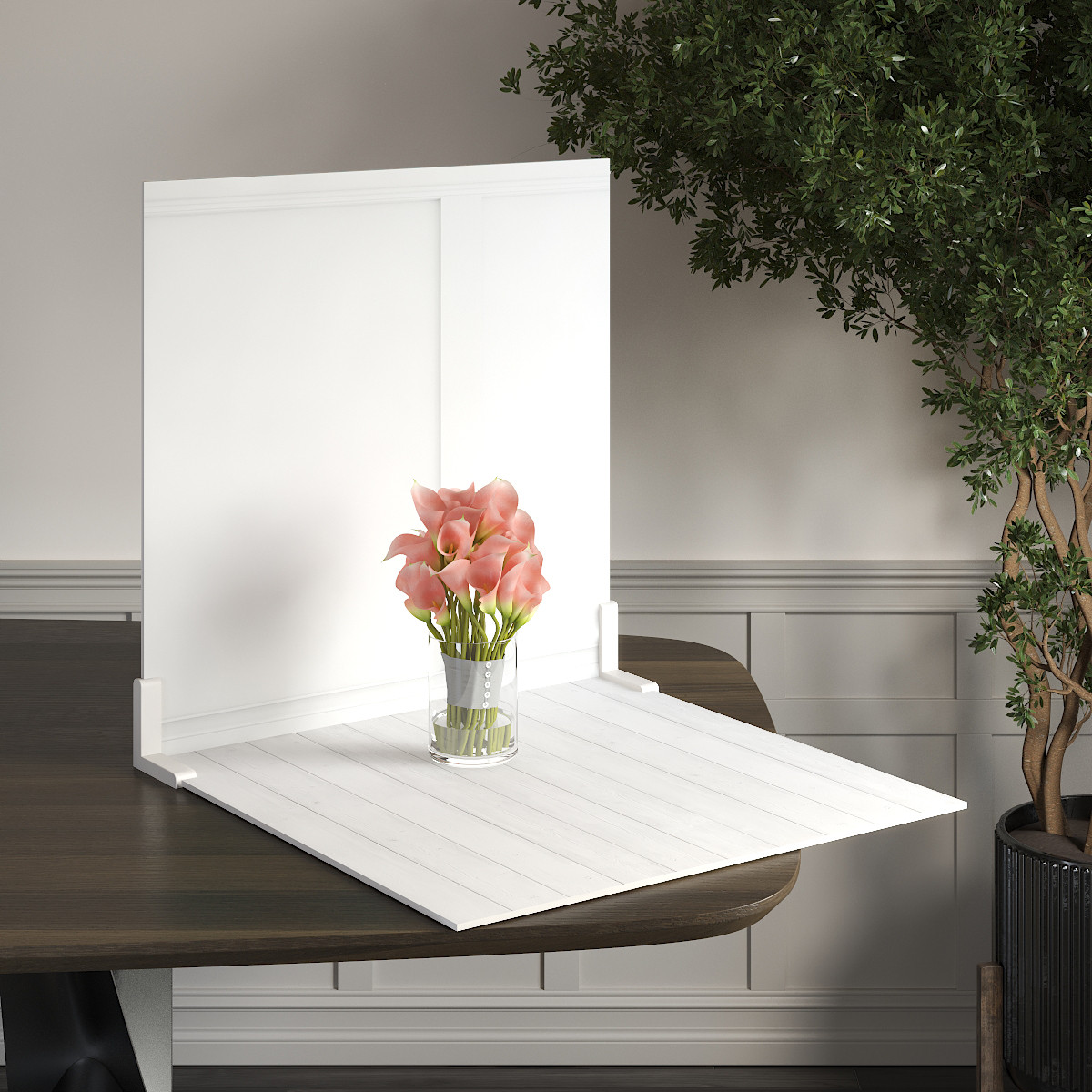 Пластиковий кутовий 2d фотофон, PolyPlast 40x40см - №62243