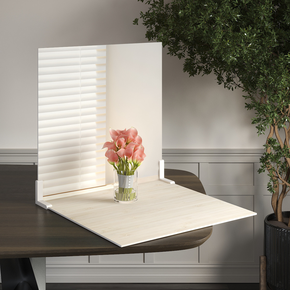 Пластиковий кутовий 2d фотофон, PolyPlast 40x40см - №62245