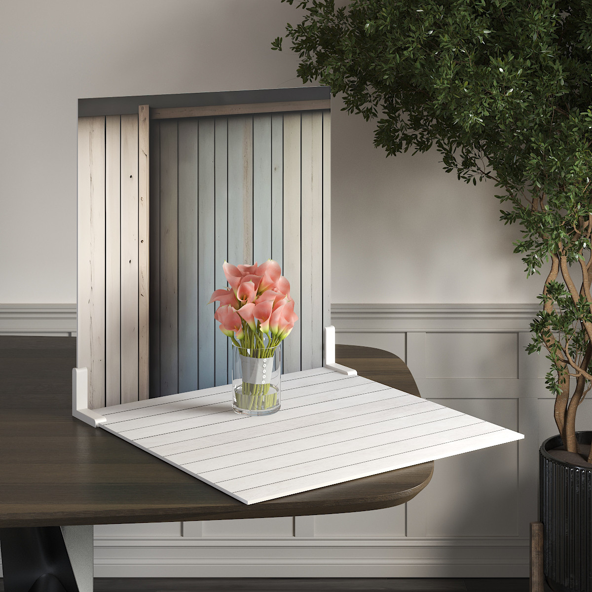Пластиковий кутовий 2d фотофон, PolyPlast 40x40см - №62252