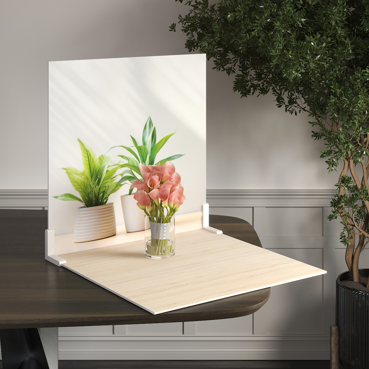 Пластиковий кутовий 2d фотофон, PolyPlast 40x40см - №62254