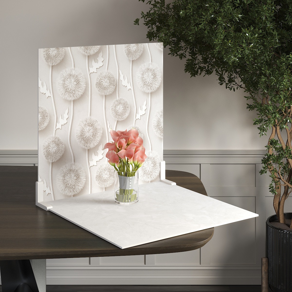 Пластиковий кутовий 2d фотофон, PolyPlast 40x40см - №62256, фото 1