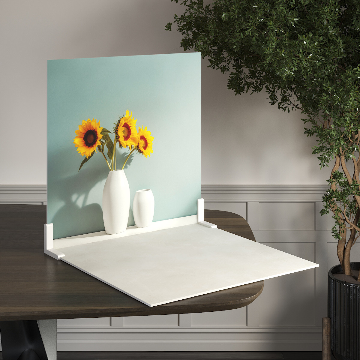 Пластиковий кутовий 2d фотофон, PolyPlast 40x40см - №62257