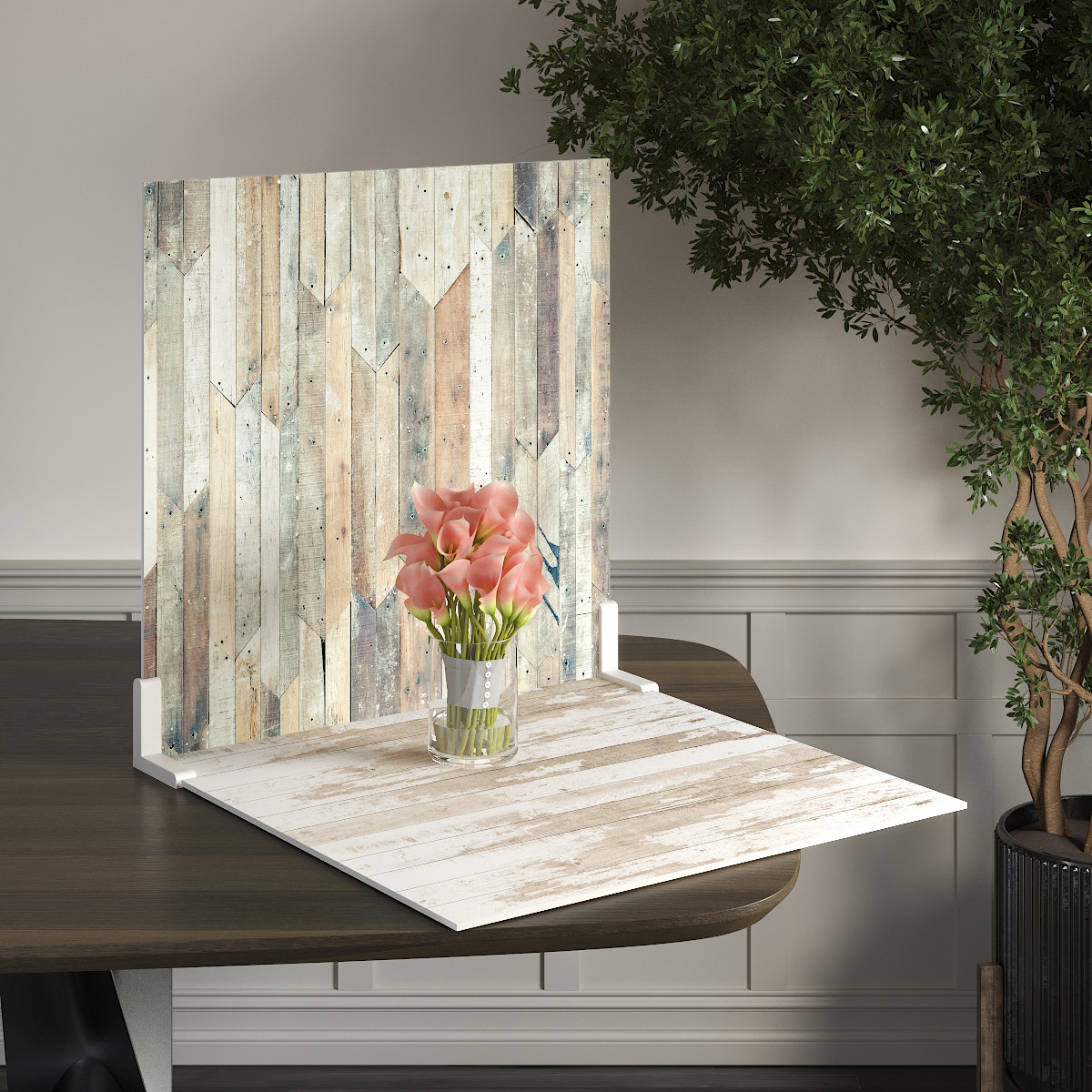 Пластиковий кутовий 2d фотофон, PolyPlast 40x40см - №62260