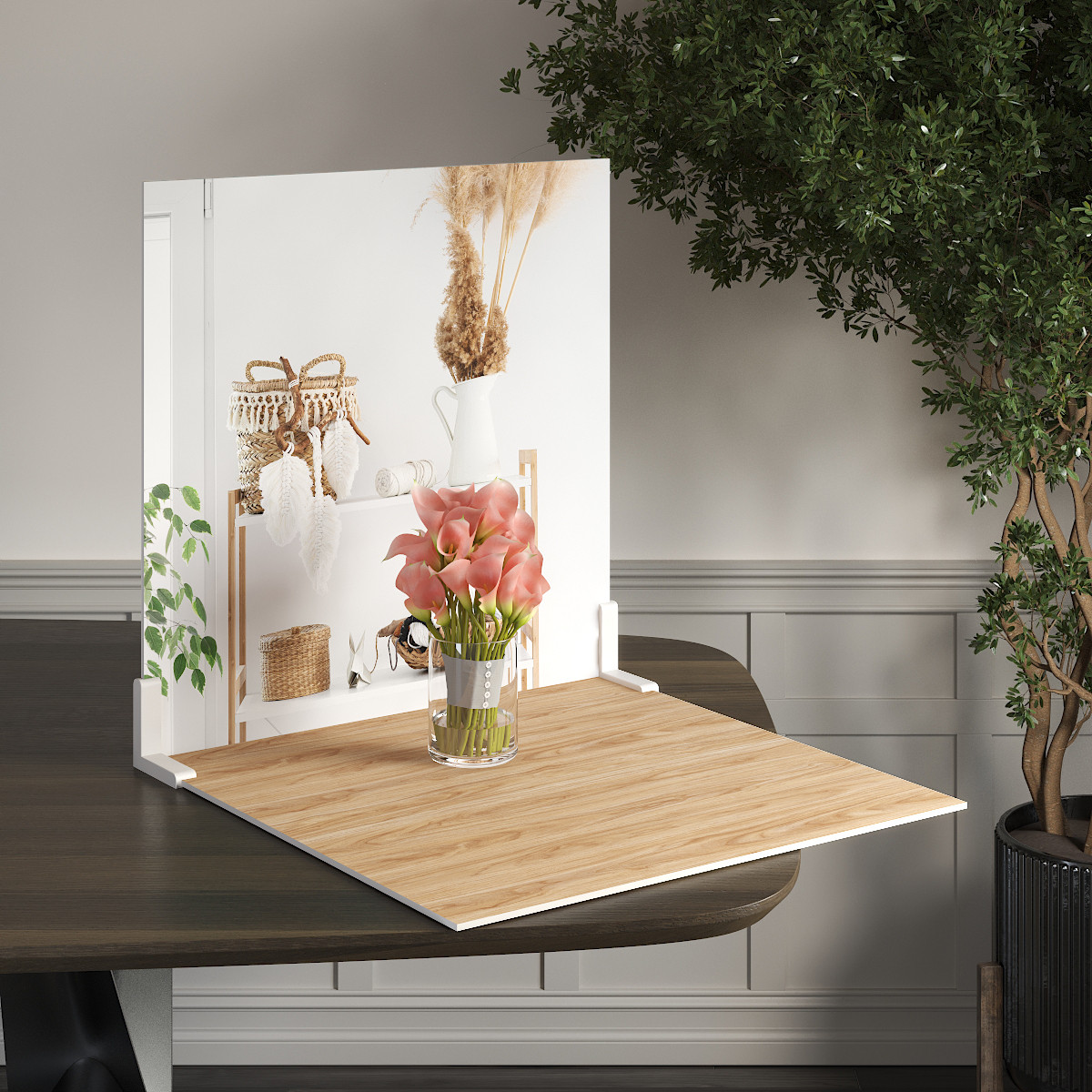 Пластиковий кутовий 2d фотофон, PolyPlast 40x40см - №62222