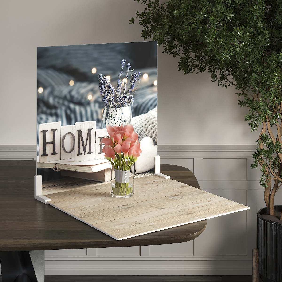 Пластиковий кутовий 2d фотофон, PolyPlast 40x40см - №62221