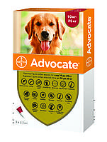 Краплі протипаразитарні для собак від 10 до 25 кг Bayer Advocate 3 по 2,5 мл UN, код: 8220339