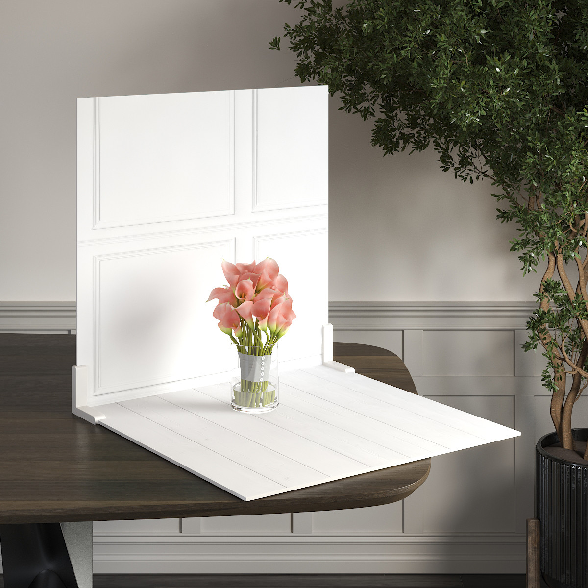 Пластиковий кутовий 2d фотофон, PolyPlast 40x40см - №62204