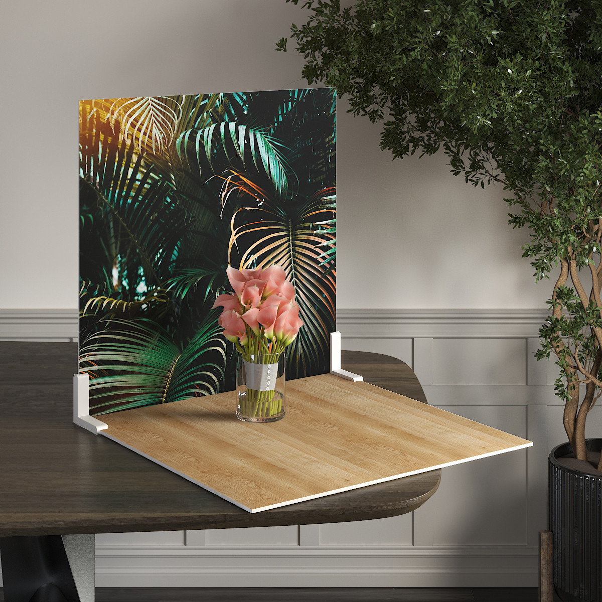 Пластиковий кутовий 2d фотофон, PolyPlast 40x40см - №62206