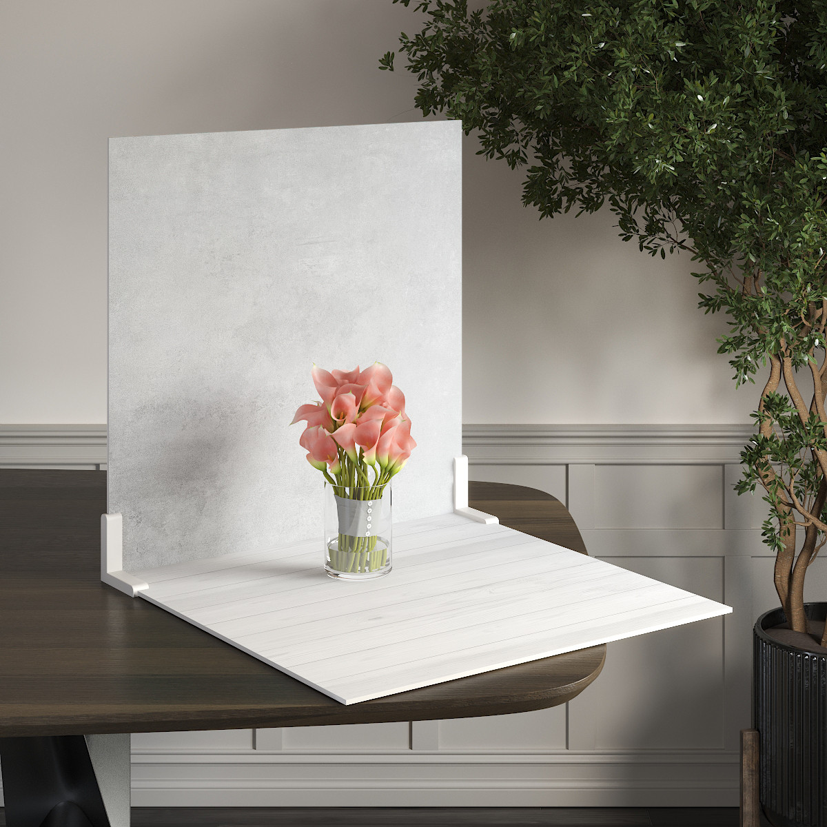 Пластиковий кутовий 2d фотофон, PolyPlast 40x40см - №62211