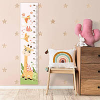 Ростомер для детской комнаты Lipoland жираф 1500 х 30 см Разноцветный (103004) TO, код: 7803151