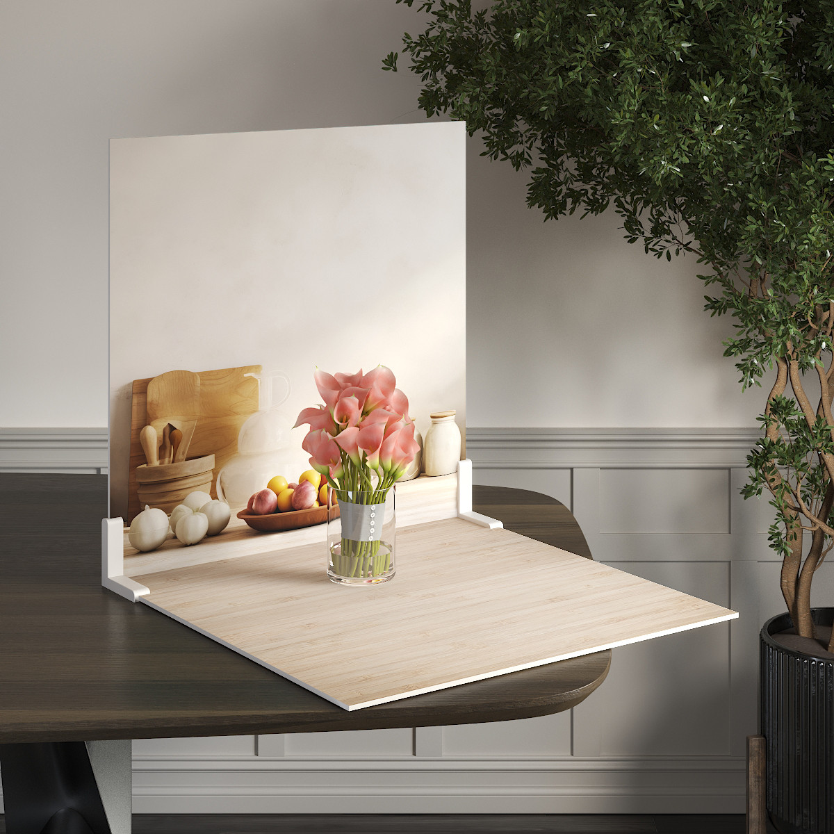 Пластиковий кутовий 2d фотофон, PolyPlast 40x40см - №62218
