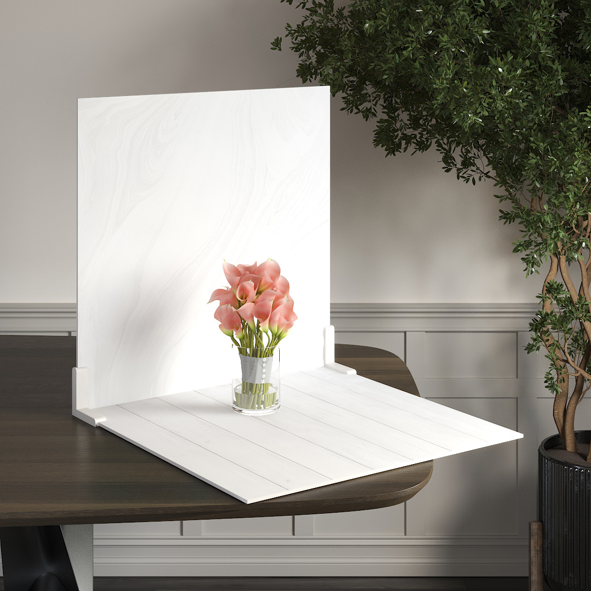 Пластиковий кутовий 2d фотофон, PolyPlast 40x40см - №62201