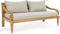 Elegancka Sofa Ogrodowa 2-3 Osobowa Karuba Szara