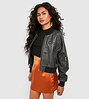 Куртка шкіряна  коротка  жіноча 48
