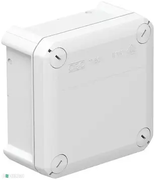 Розподільна коробка Т60 IP66, без вводів, 114х114х57мм, ударостійка, ультрафіолетостійка, фото 1