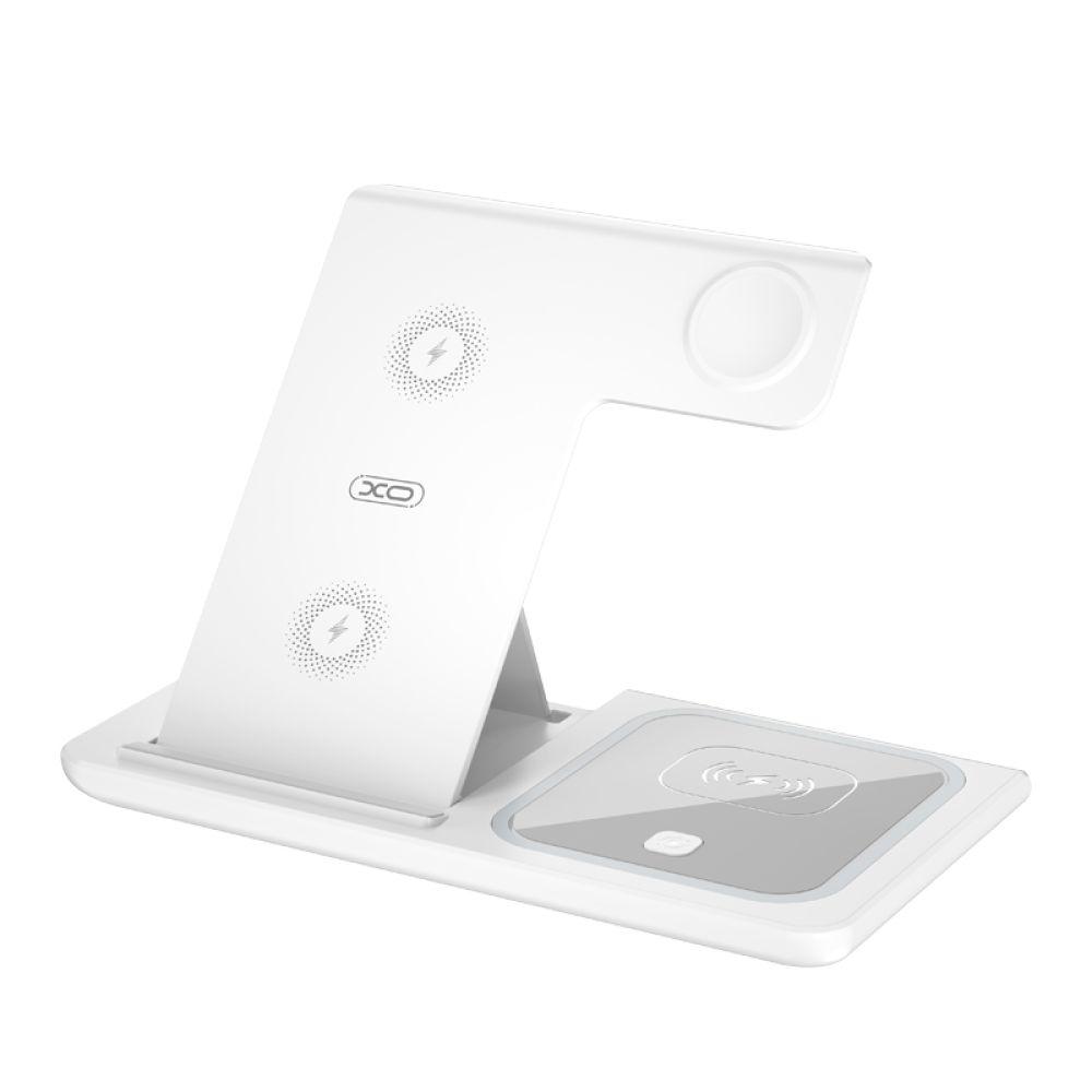 Бездротовий Зарядний Пристрій XO WX023 3 в 1 For iP Watch Колір Бiлий