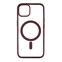 Чехол TPU Color with Magsafe для iPhone 13 Цвет 07, Bordo d