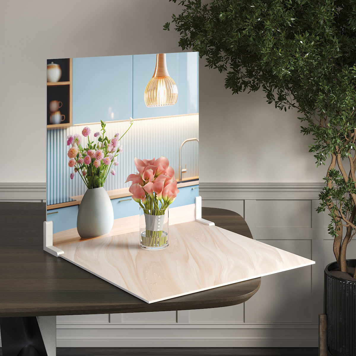 Пластиковий кутовий 2d фотофон, PolyPlast 40x40см - №62184