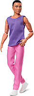 Коллекционная шарнирная кукла Кен азиат с черными волосами Барби лукс Barbie Looks Ken Doll with Black Hair
