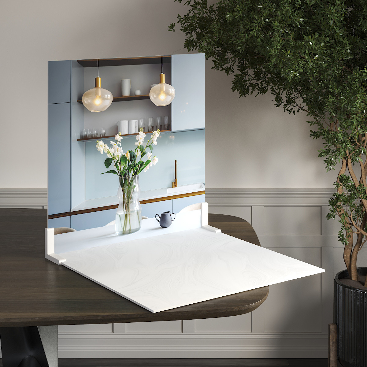 Пластиковий кутовий 2d фотофон, PolyPlast 40x40см - №62188