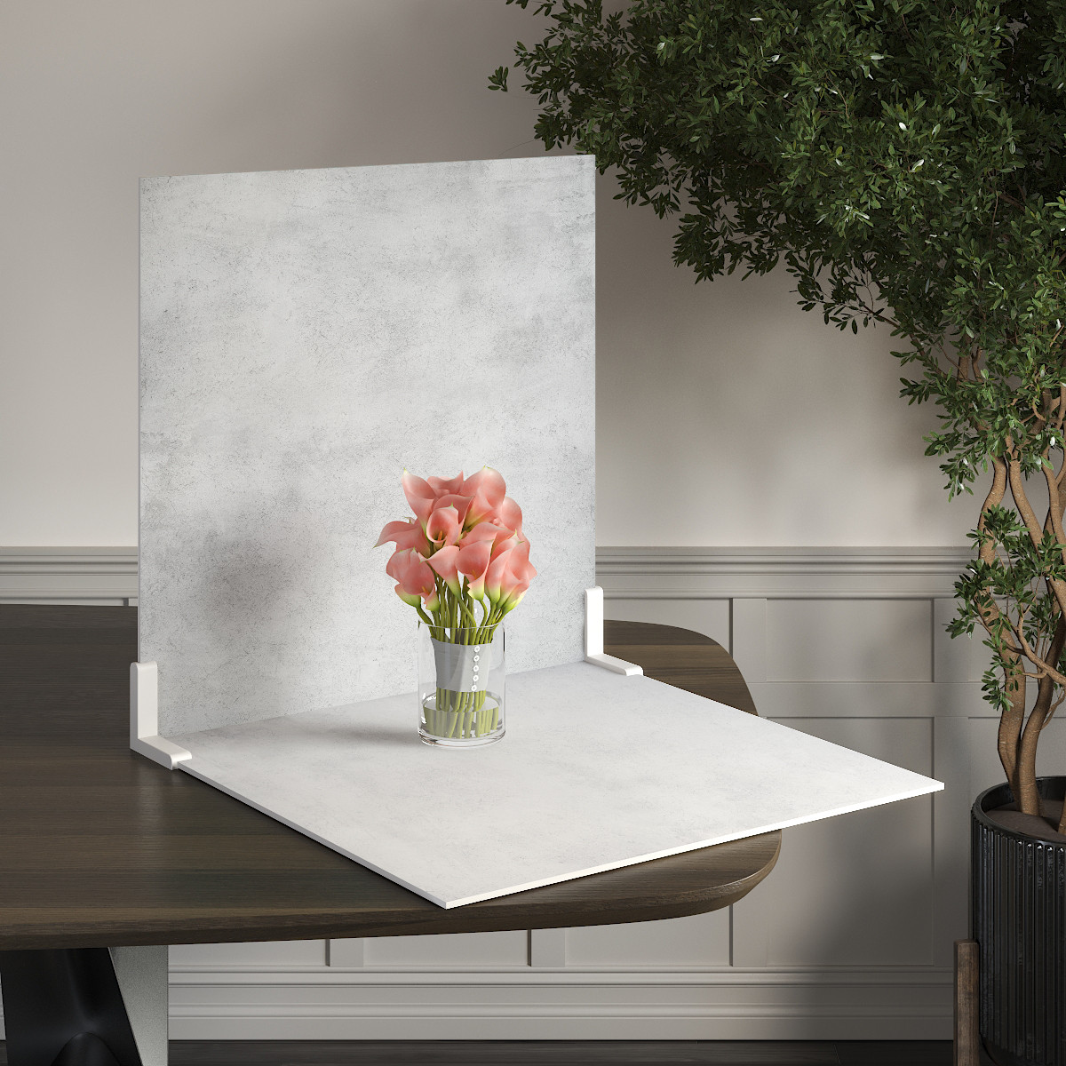 Пластиковий кутовий 2d фотофон, PolyPlast 40x40см - №62192