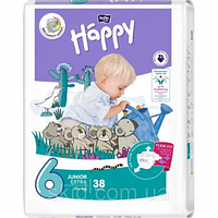 Підгузники Bella Happy Junior Розмір 6 (16+кг) 38 шт