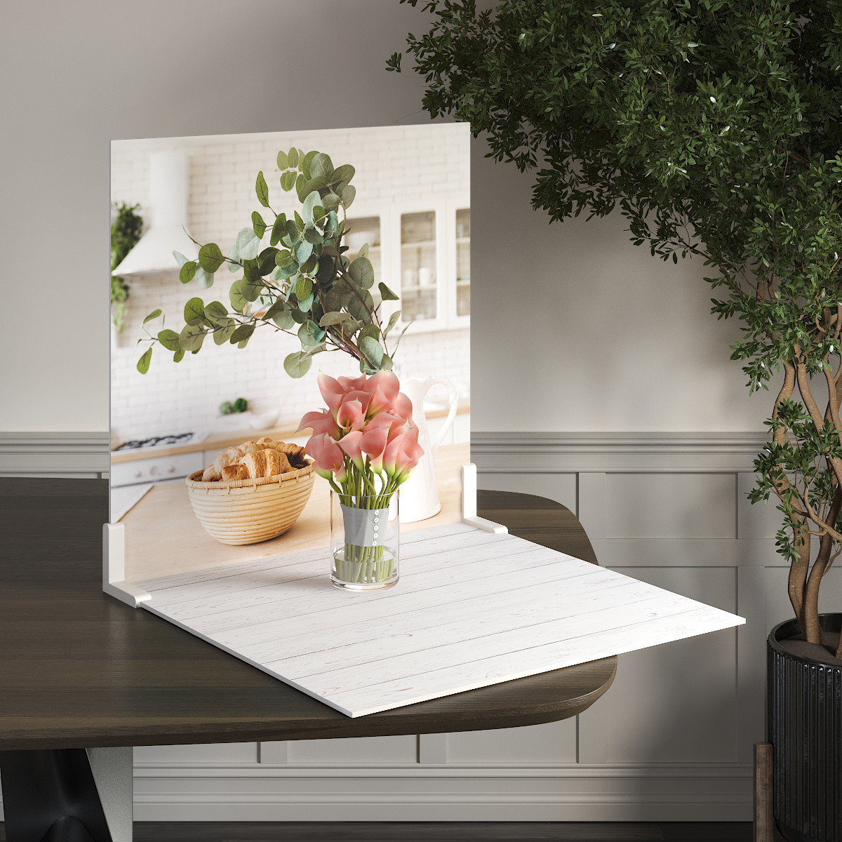Пластиковий кутовий 2d фотофон, PolyPlast 40x40см - №62193