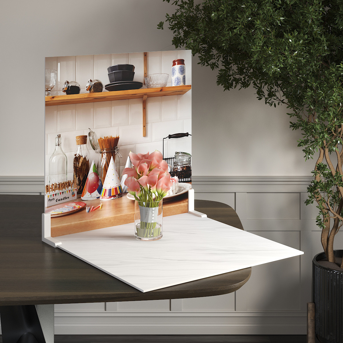 Пластиковий кутовий 2d фотофон, PolyPlast 40x40см - №62194, фото 1