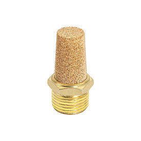 Пневматичний глушник звука мідний 1/2" BSL-04, пневмоглушник для стисненого повітря