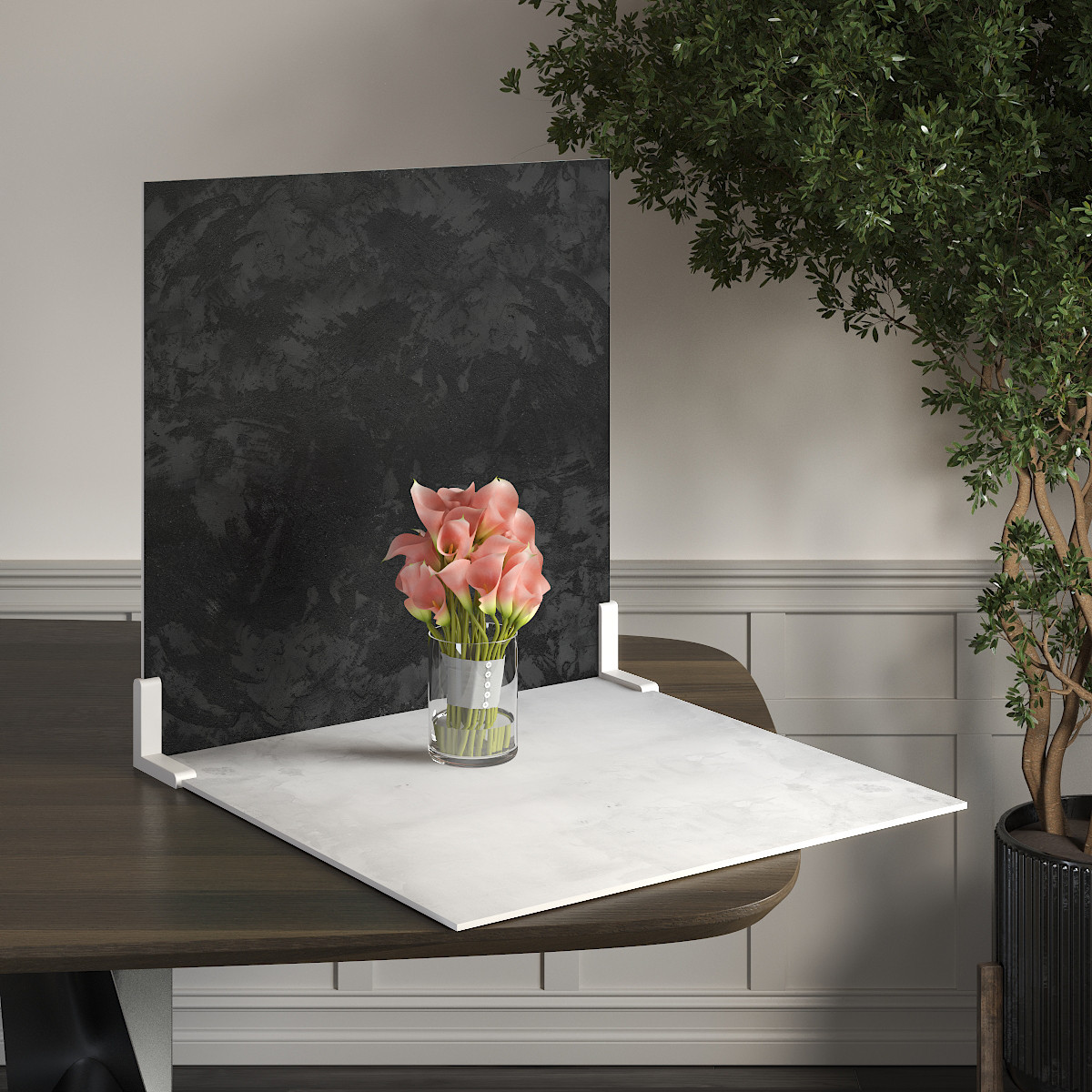 Пластиковий кутовий 2d фотофон, PolyPlast 40x40см - №62161, фото 1