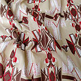 Льон принт етнічний на бежевому фоні, фото 8