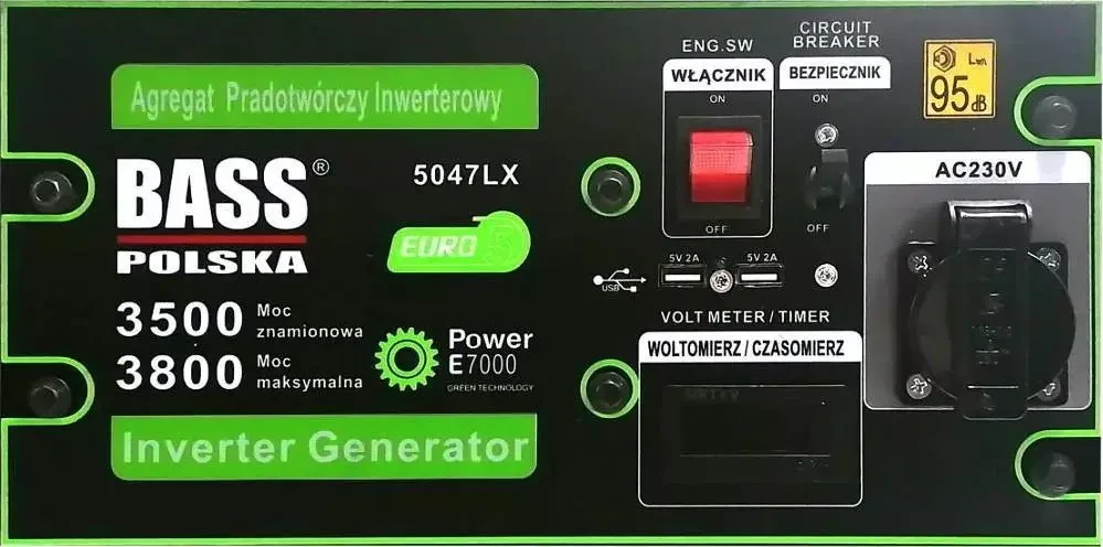 Инверторный генератор бензиновый Bass Polska BP-5047 LX 3,8 кВт - фото 5 - id-p2177735015