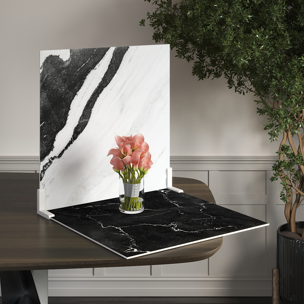 Пластиковий кутовий 2d фотофон, PolyPlast 40x40см - №62165, фото 1