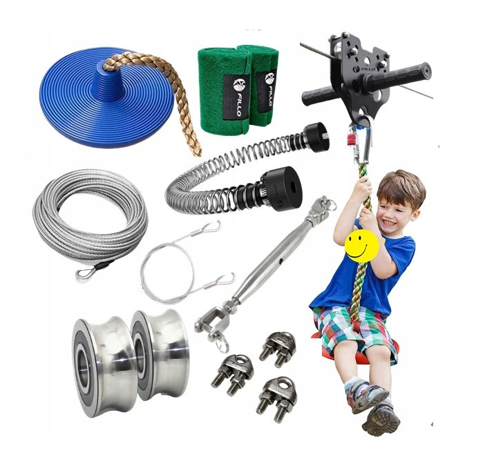 Професійна канатна гірка   FILLO Zipline  8 мм M35, фото 1
