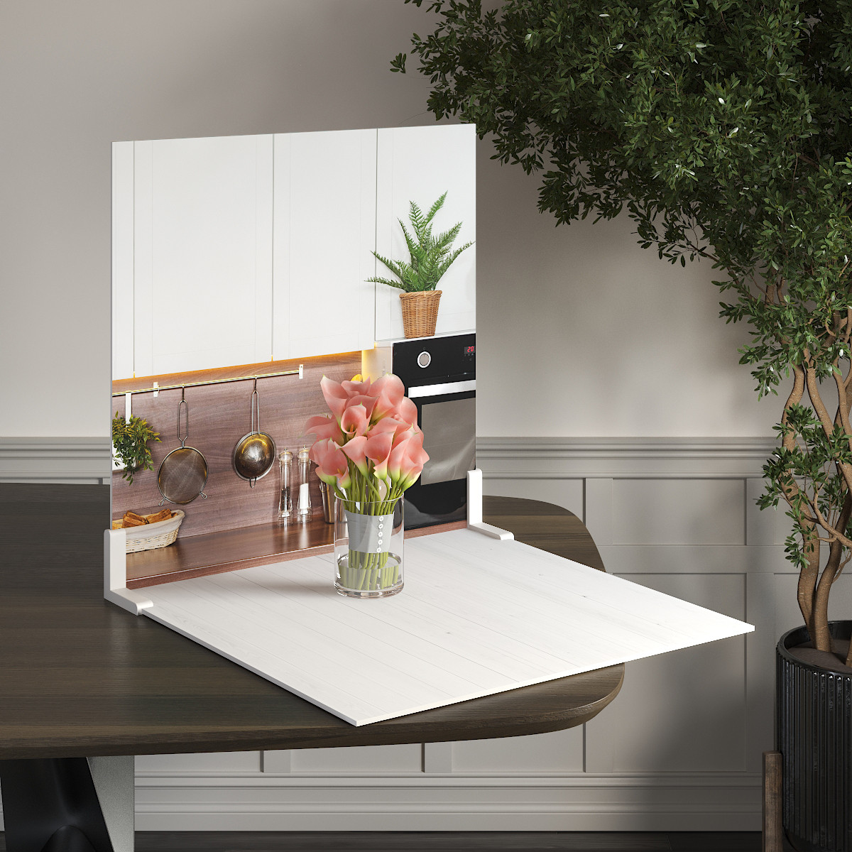 Пластиковий кутовий 2d фотофон, PolyPlast 40x40см - №62177