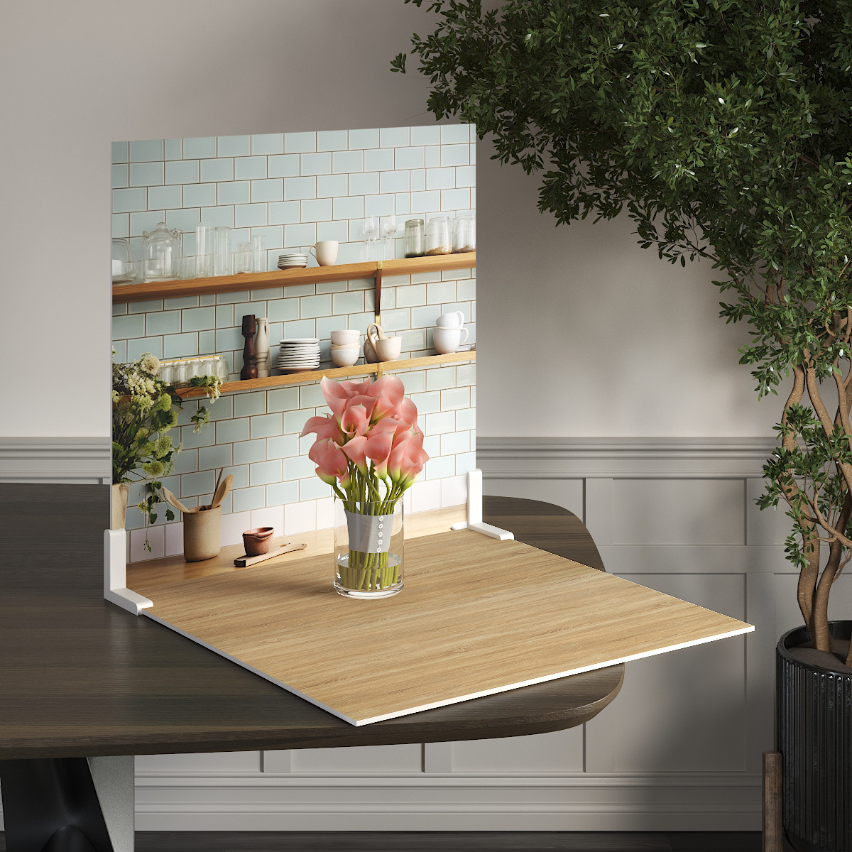 Пластиковий кутовий 2d фотофон, PolyPlast 40x40см - №62181, фото 1