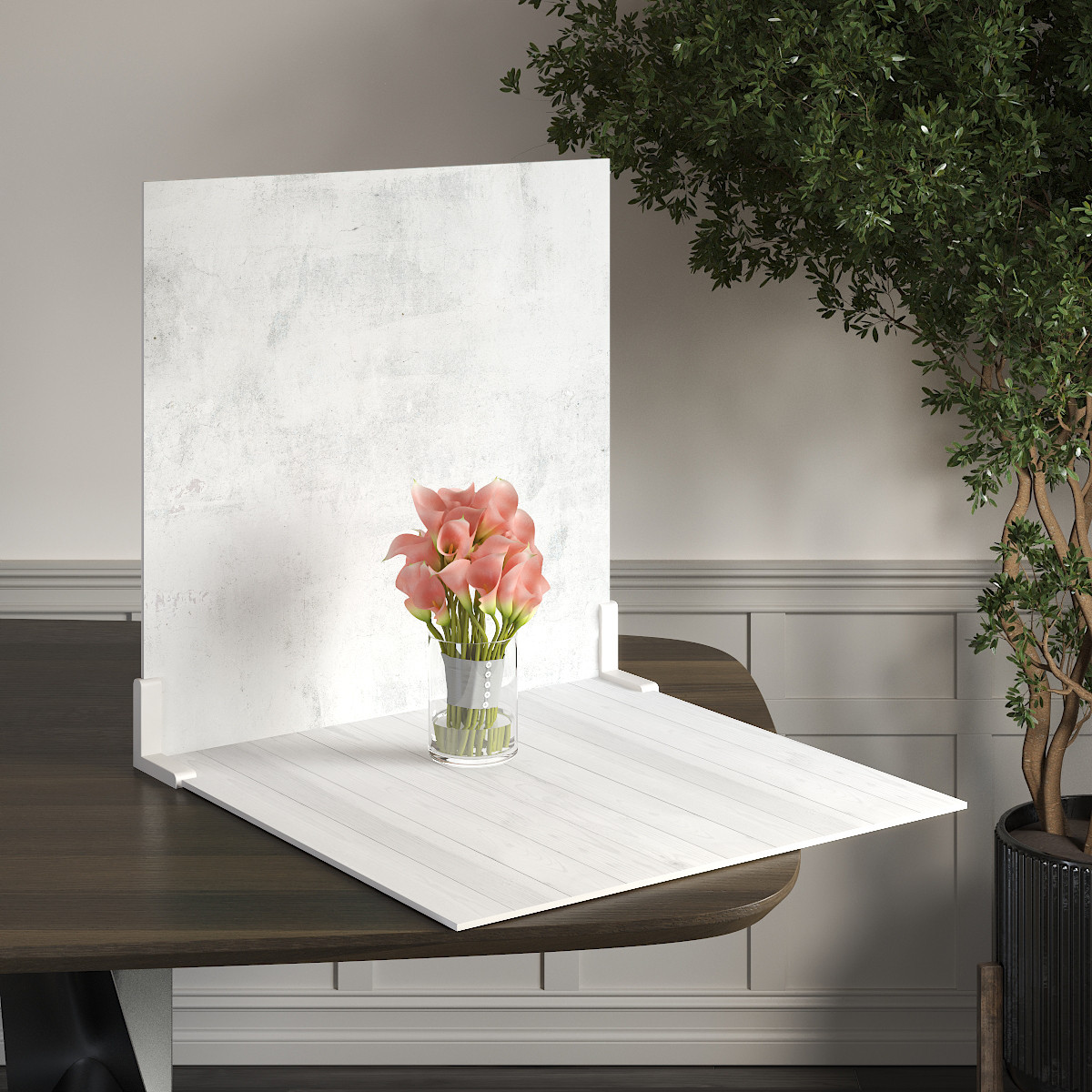 Пластиковий кутовий 2d фотофон, PolyPlast 40x40см - №62140