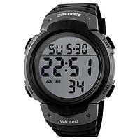 Годинник наручний чоловічий SKMEI 1068TN, брендовий чоловічий годинник, годинник чоловічий спортивний. Колір: титан SND
