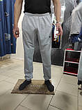 Чоловічі сірі спортивні штани двонитка, фото 2