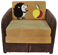 Раскладной диванчик малютка Ribeka с бортиками Ёжик Коричневый (03M043) SB, код: 6491945