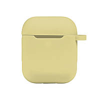 Чехол Silicone Case with hook для Airpods 1/2 Цвет 60.Crem yellow l