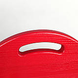 Розкладний Дерев'яний Табурет для Кухні з Натурального Дерева Табуретка кухонна Ясен Червоний 50см, фото 5