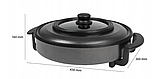 Сковорода настільна електрична Ø32 см 1500 Вт Clatronic PP 3401 Електросковорода-гриль, фото 5