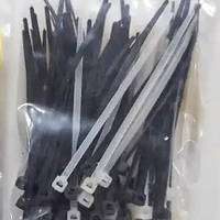 Стяжка кабельная 100х2.5мм (черные + белые), DEC1315(100mm-BW), 1уп-100шт
