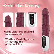 Вибратор LCD Screen Dildo Vibrator Red, фото 3