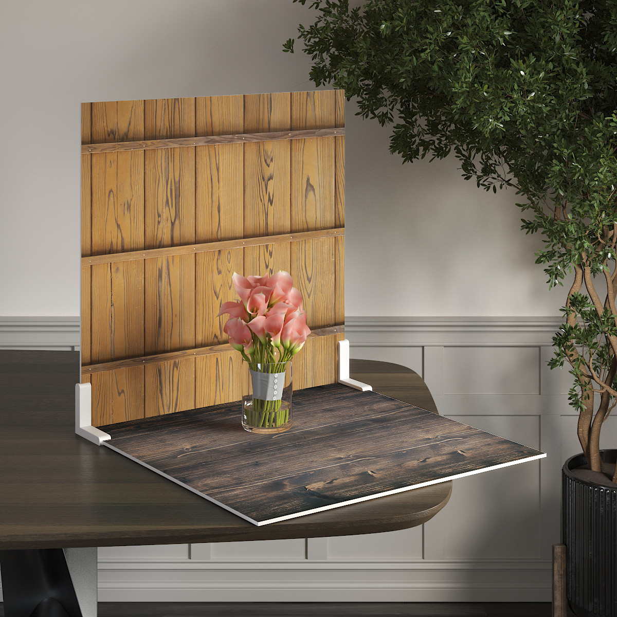 Пластиковий кутовий 2d фотофон, PolyPlast 40x40см - №62147