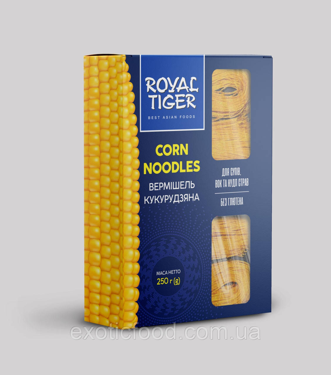 Вермішель кукурудзяна 250г. ТМ "Royal Tiger", фото 1